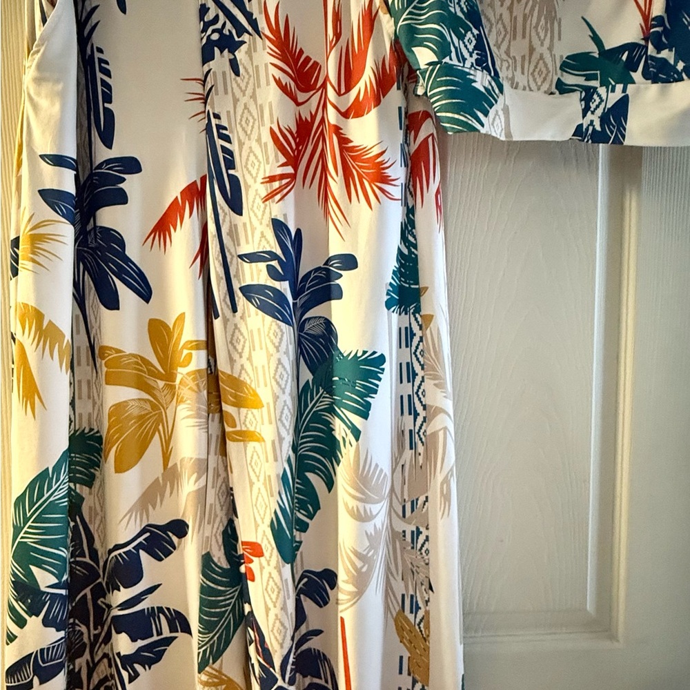 Tropical Print pants and top